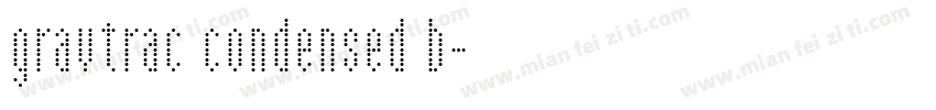 gravtrac condensed b字体转换